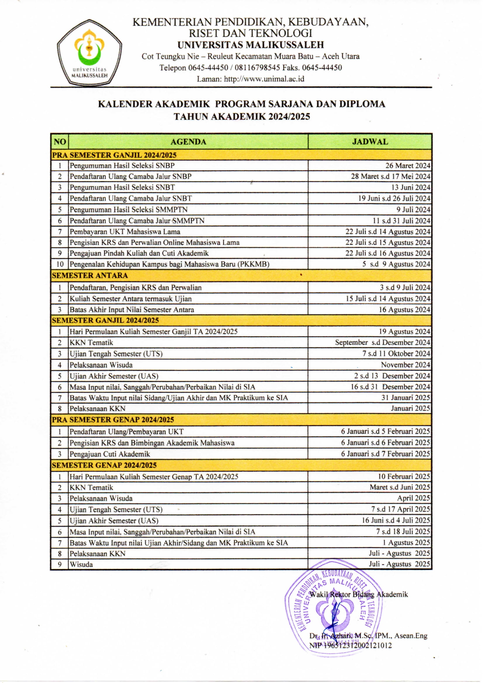 1164 Kalender Akademik 2024 2025 3